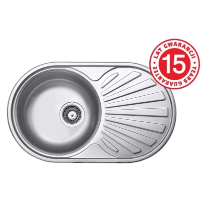 Kuchinox Zlewozmywak Normal 1-kom. z ociekaczem 74x40 cm