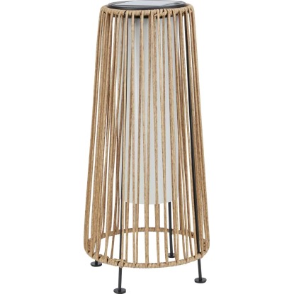 Lampa solarna stojąca SADALI kosz wys. 45 cm IP44 natural