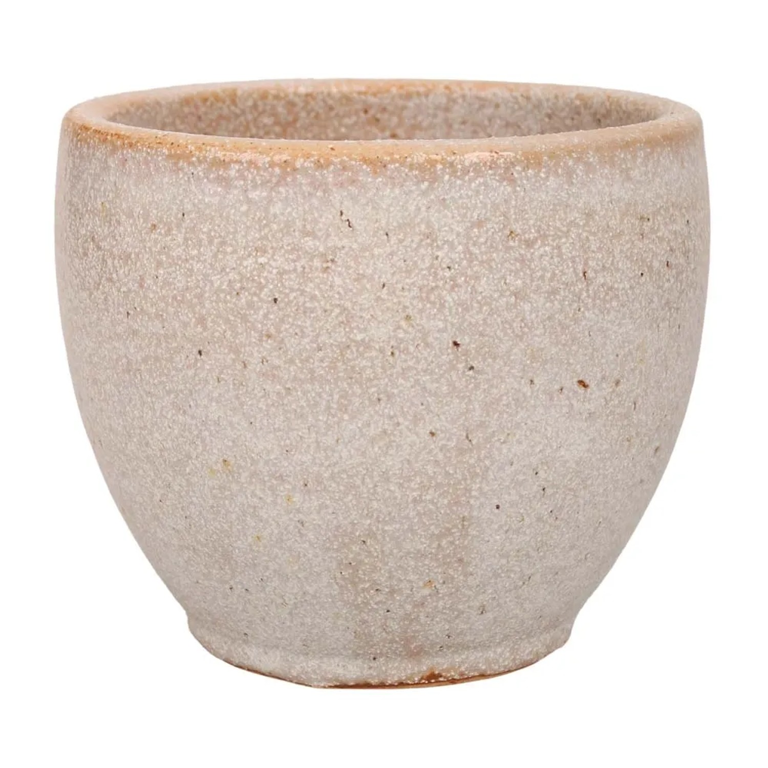 Donica szkliwiona Plain biała - 45 x 31 cm