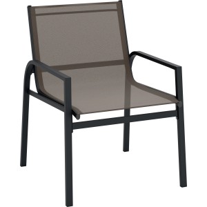 Komplet mebli balkonowych TAPENA szarobeżowy 3-częściowy