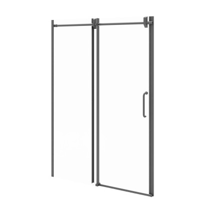 Durasan Drzwi prysznicowe Manhattan 140x200 czarna