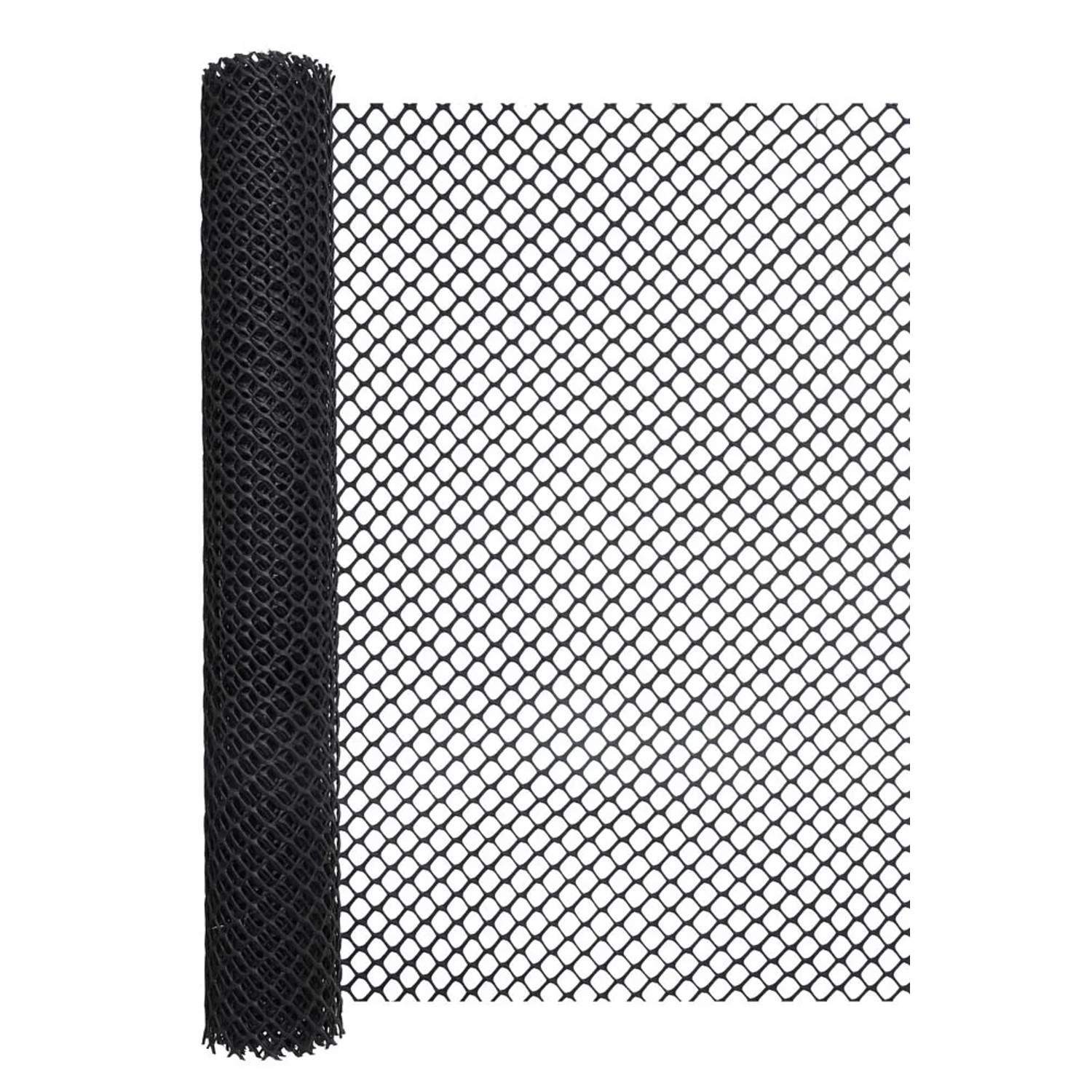Siatka plastikowa czarna ocz. 20 x 20 mm - 1 x 5 m