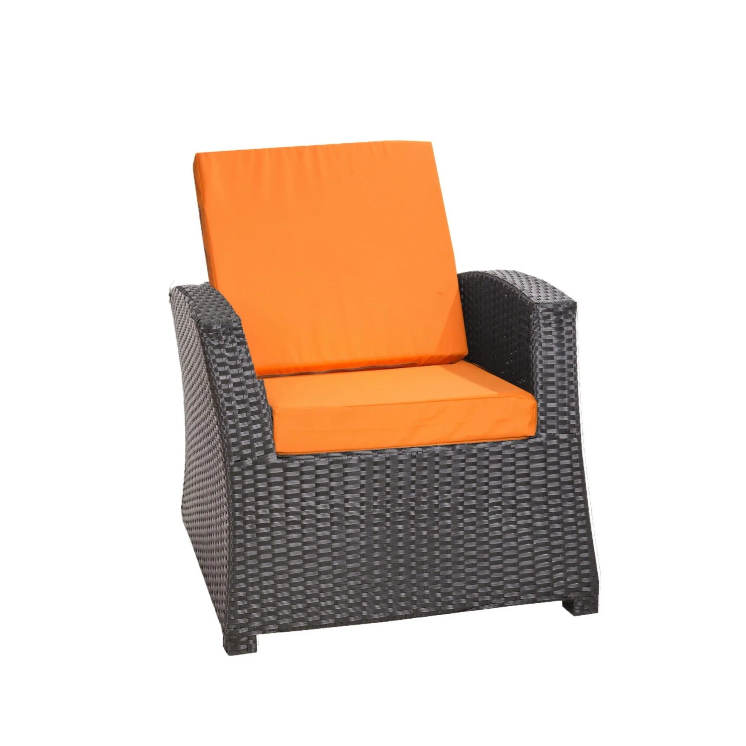 Setgarden Flat Zestaw 4 poduszek do foteli technorattan 50x52 cm i 50x56 cm Pomarańczowy