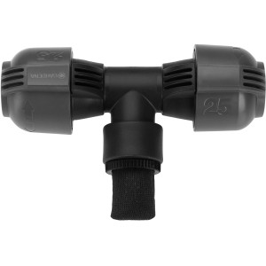 Gardena Trójnik 25 mm x 19 mm do systemów zraszających, szybkie i łatwe połączenie.
