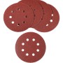 LUX Tarcze szlifierskie do szlifierki mimośrodowej, Ø 125 mm, ziarnistość 40, perforowane, 5 sztuk