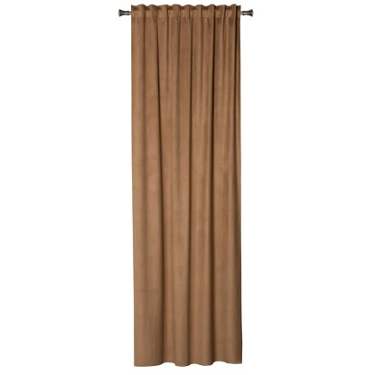 Zasłona ABETO na taśmie 140 cm x 260 cm tabacco