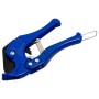 Obcinak do rur LUX PVC 42 mm Classic, niebieskie szczypce do cięcia rur PVC.