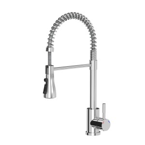 Bateria jednouchwytowa t.b.t. ze sprężyną, chrom.