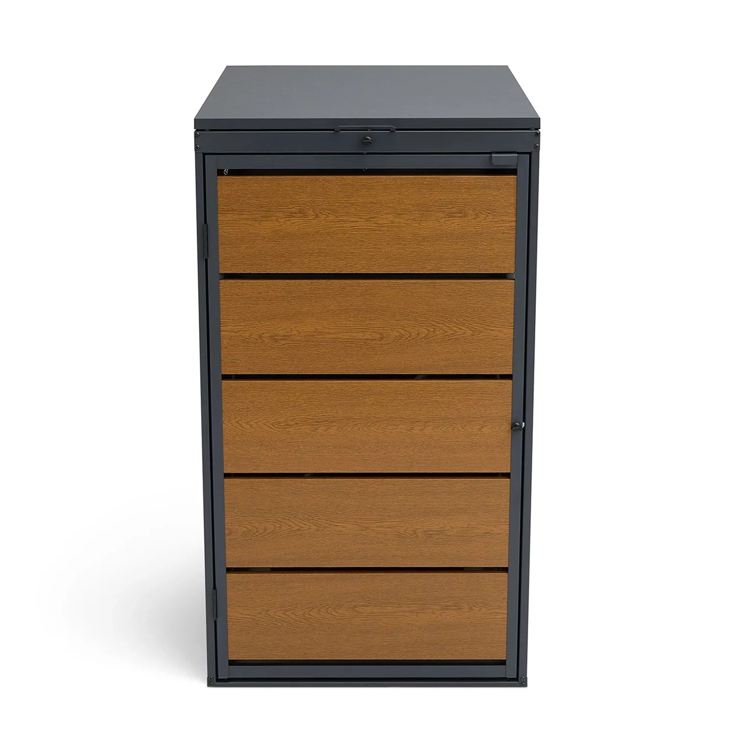 Zabudowa kosza 240 l złoty dąb - 126,5x69,5x83 cm