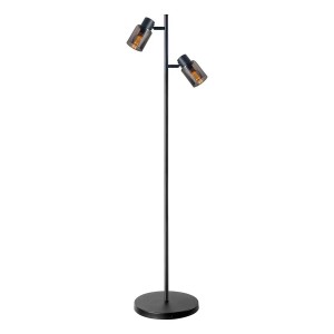 Goldlux Lampa podłogowa REBECCA 2xE14 max. 8 LED wys. 150cm czarna