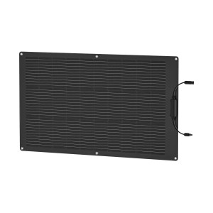 Czarny, elastyczny panel słoneczny Ecoflow 100 W do fotowoltaiki.