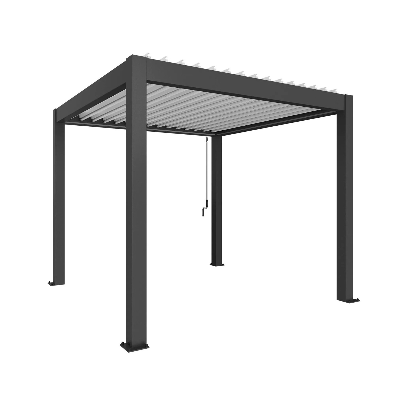 Biohort Pergola 3 m x 3 m Ciemnoszaro-biała