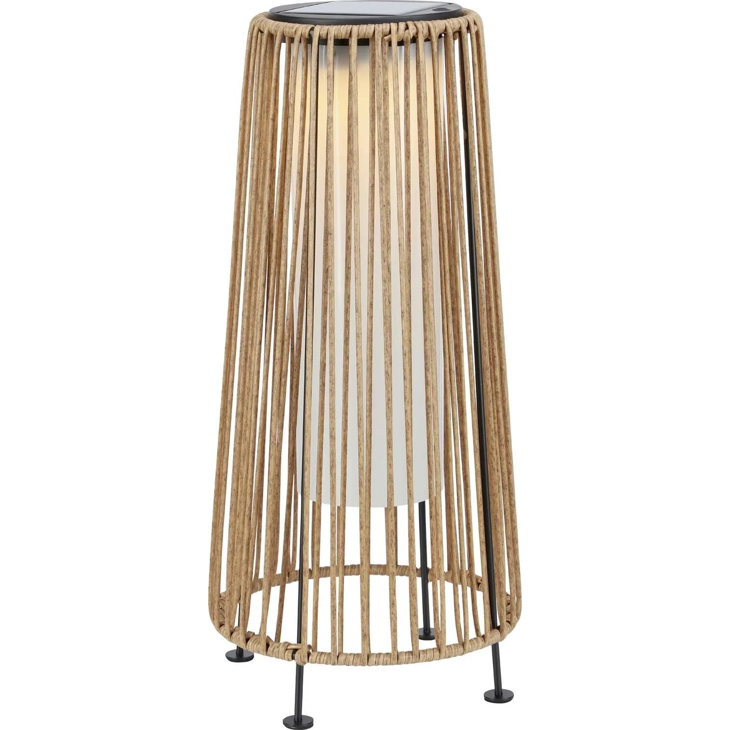 Lampa solarna stojąca SADALI kosz wys. 45 cm IP44 natural_2