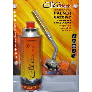 Palnik gazowy z kartuszem. Lampa lutownicza do ogrodu, kuchni i domu.