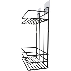 Sepio Półka Presto 2 półki prosta czarna 24x11,5x36