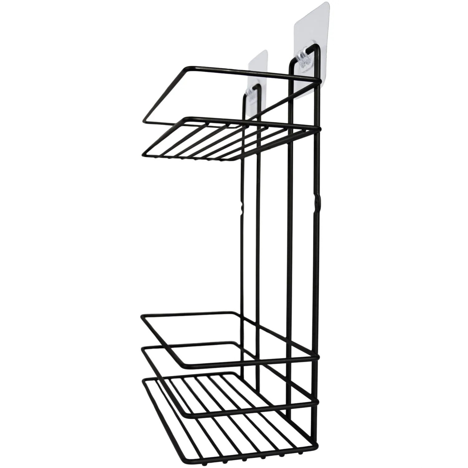 Sepio Półka Presto 2 półki prosta czarna 24x11,5x36