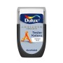 Dulux Ambiance Ceramic tester koloru Harmony Blue do farb ściennych.