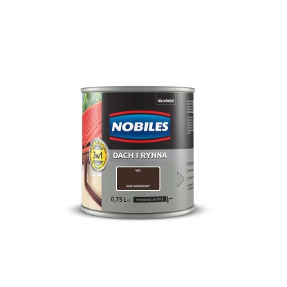 Nobiles Emalia Dach i Rynna brąz mahoniowy 750 ml