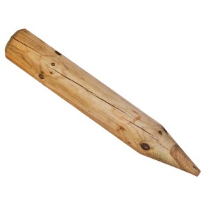 Palisada drewniana, naturalna, zwężana do ogrodu i architektury krajobrazu.