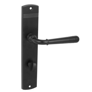 Domino Klamka Loft szyld WC czarna 72mm