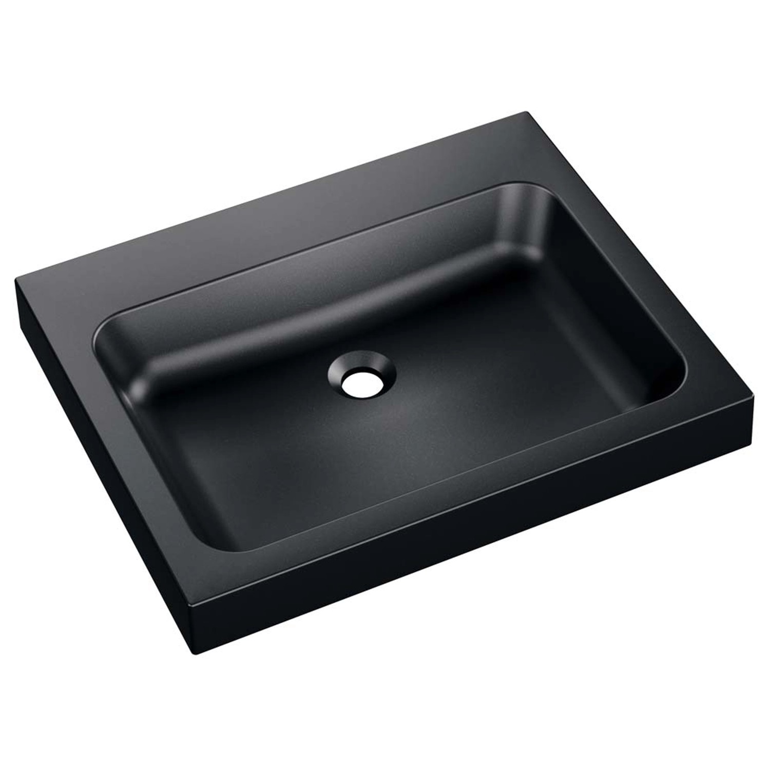 Umywalka MILET 49 Granitowa night glow 49 x 61 x 9 cm