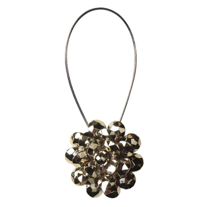 Magnes dekoracyjny do zasłon 6 x 25 x 4 cm złoty