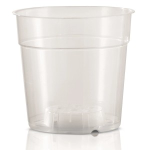 Przezroczysta plastikowa doniczka t.b.t.