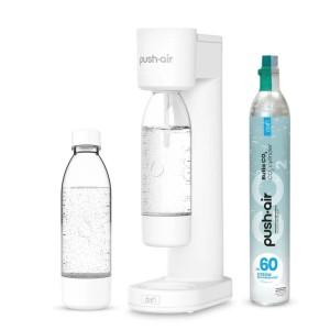 Dafi Saturator do wody PushAir biały + nabój CO2 + butelka 0,7 L