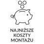 Symbol: Skarbonka ze świnką i monetami dla niskich kosztów montażu.