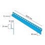Eviso Listwa przyścienna inox lewa 120 cm_3