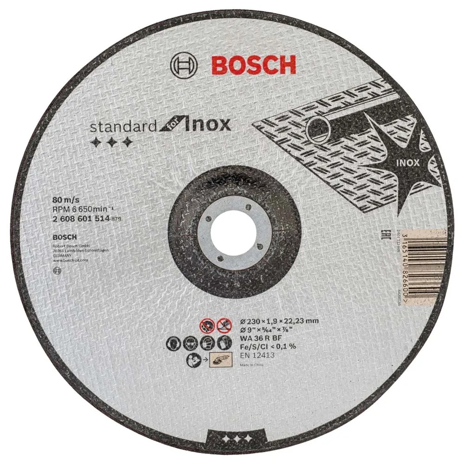 Bosch Professional Tarcza do cięcia metalu inox 230 mm