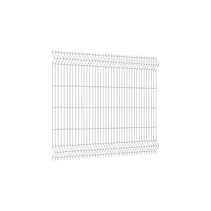 Szary panel ogrodzeniowy z drutu t.b.t. do ogrodu.