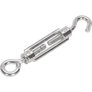 Śruba rzymska z hakiem M10 x 125 mm, ocynkowana, do napinania lin do 12 mm Ø.