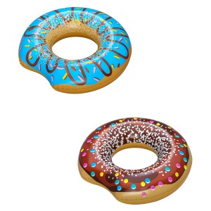 Koło do pływania Bestway Donut, różne wzory, Ø 107 cm. Dmuchane koło w kształcie donuta.