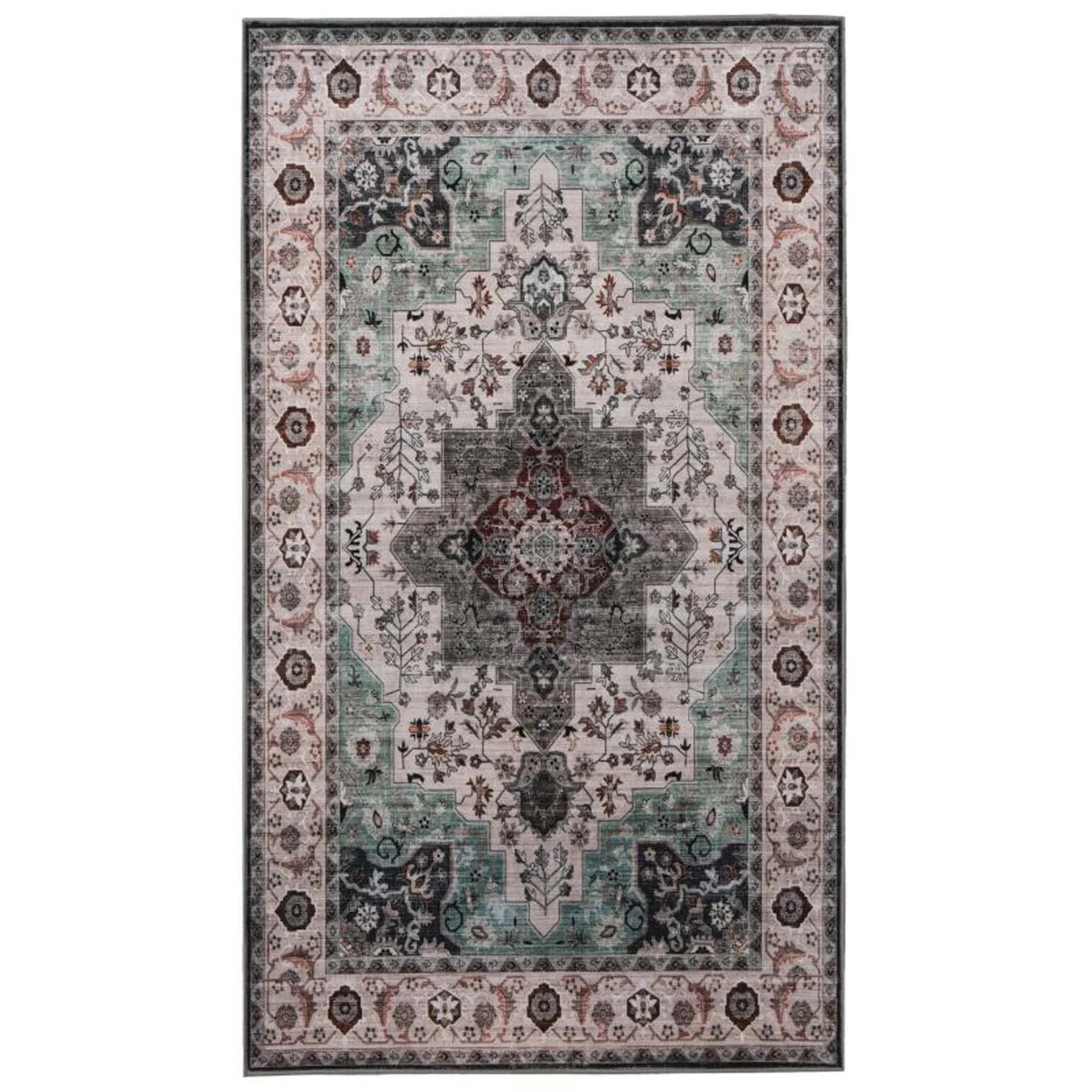 Splendid Dywan drukowany LISBET mikrofibra 80 x 140 cm zielony