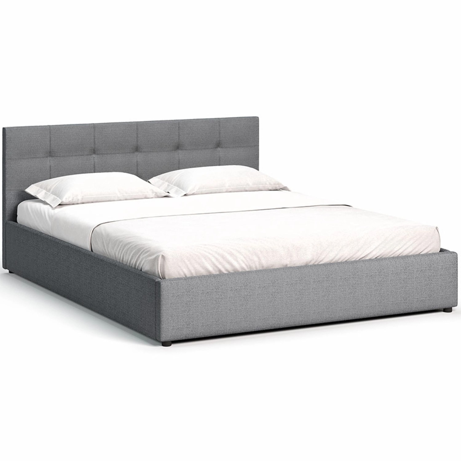 Łóżko tapicerowane Mira 140 x 200 szare