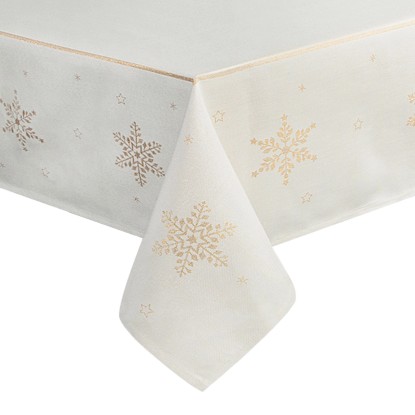 Obrus Stars 1 kremowy 150 cm x 220 cm