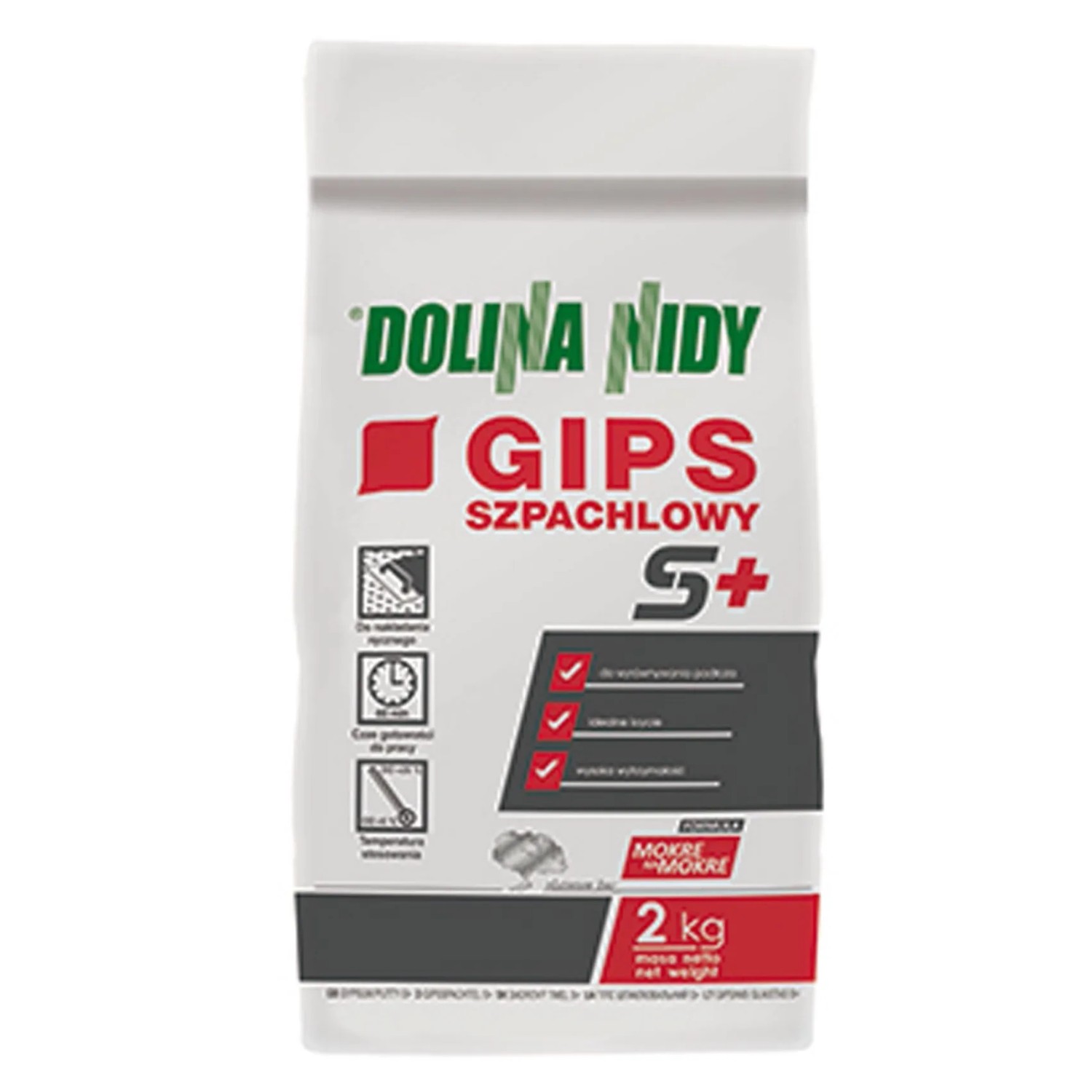 Dolina Nidy Gips szpachlowy S+ 2kg