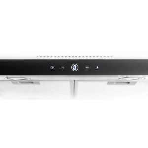 Zbliżenie płaskiego okapu z wyświetlaczem cyfrowym.