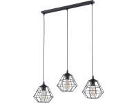 TK Lighting Lampa wisząca DIAMOND NEW listwa czarna 3xE27 TK Lighting Lampa wisząca DIAMOND NEW listwa czarna 3xE27
