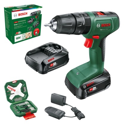 Bosch Wiertarko-wkrętarka udarowa EasyImpact 18V-40 2x2,0 Ah