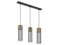 Sigma Lampa wisząca FOBIA 3x25W GU10 czarno-złota Sigma Lampa wisząca FOBIA 3x25W GU10 czarno-złota