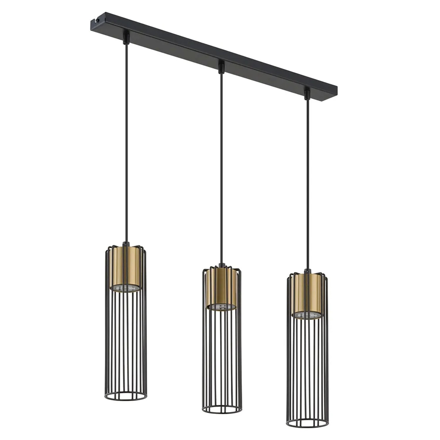 Sigma Lampa wisząca FOBIA 3x25W GU10 czarno-złota