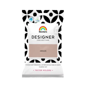 Próbka koloru t.b.t. z kolekcji Beckers Designer Collection. Farba do ścian w odcieniu beżowym "Amaze".