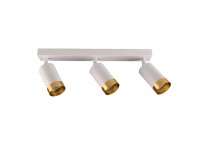 Goldlux Listwa reflektorowa ARRAS 3xGU10 max. 10W biało-złota