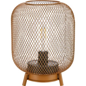Lampa solarna stojąca na nóżkach wys. max. 68 cm IP44 metalowa brązowa