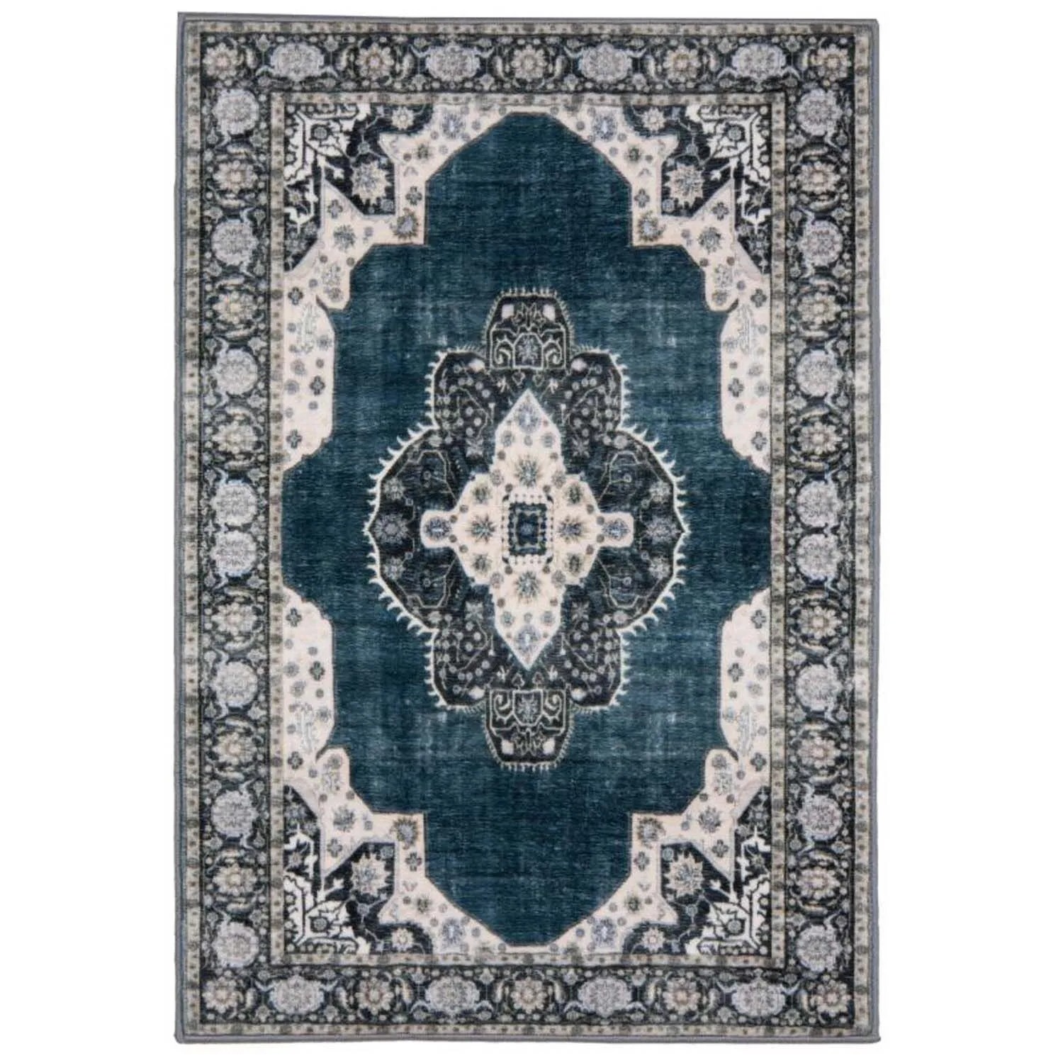 Splendid Dywan drukowany SEIKAN mikrofibra 160 x 230 cm niebieski