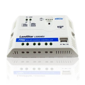 Kontroler ładowania solarnego LandStar LS2024EU z portem USB.