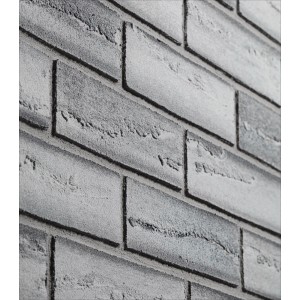 Szare kamienie dekoracyjne t.b.t. imitujące cegłę do wnętrz.