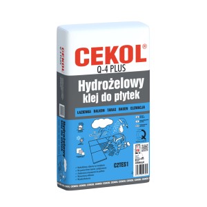 CEKOL Q-4 PLUS hydrożelowy klej do płytek, łazienka, balkon, taras. C2TES1.